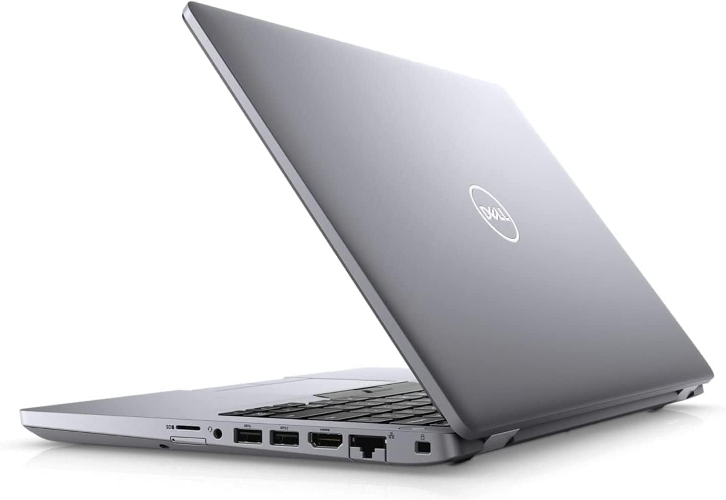 Side view of the Dell Latitude 5410 Core i5 10th Gen laptop highlighting its slim profile