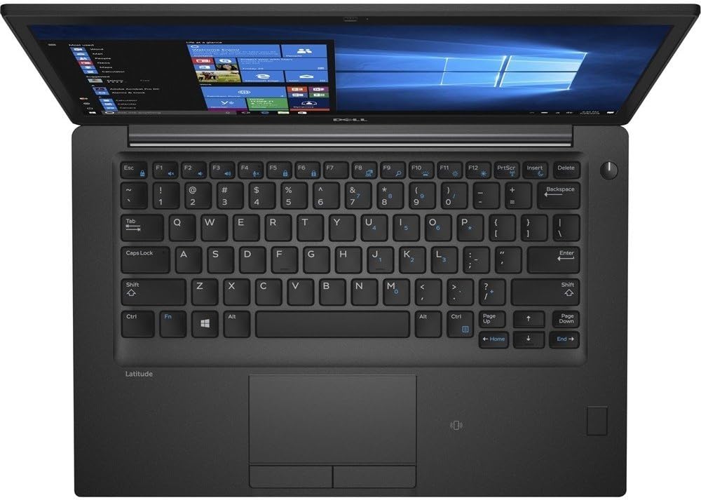 Close-up of the keyboard of the Dell Latitude 7480 - Intel Core i5 7th Gen laptop