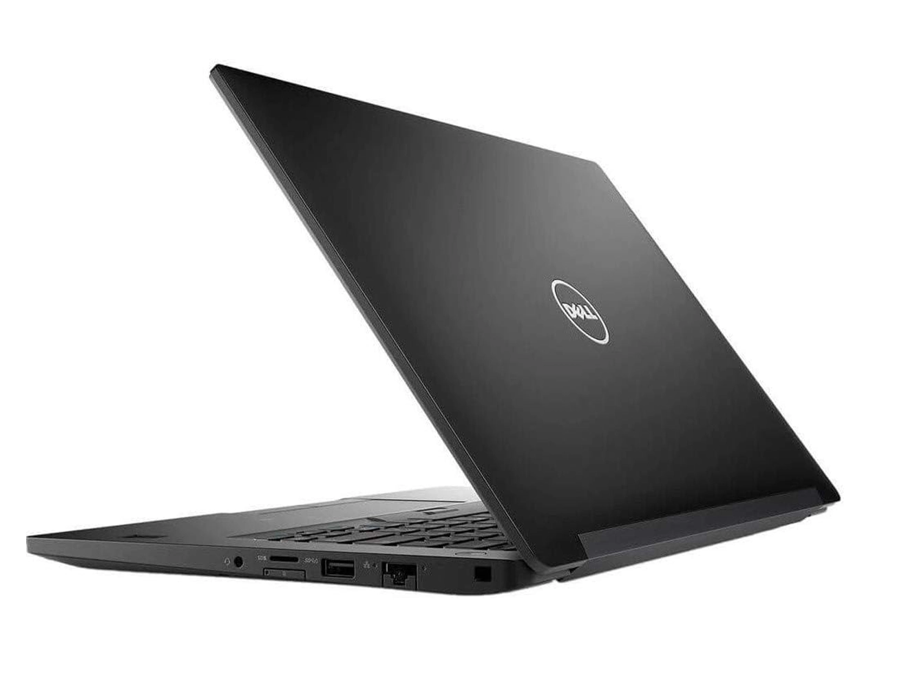 Side view of the slim profile of the Dell Latitude 7490-Core i5 8th Generation laptop