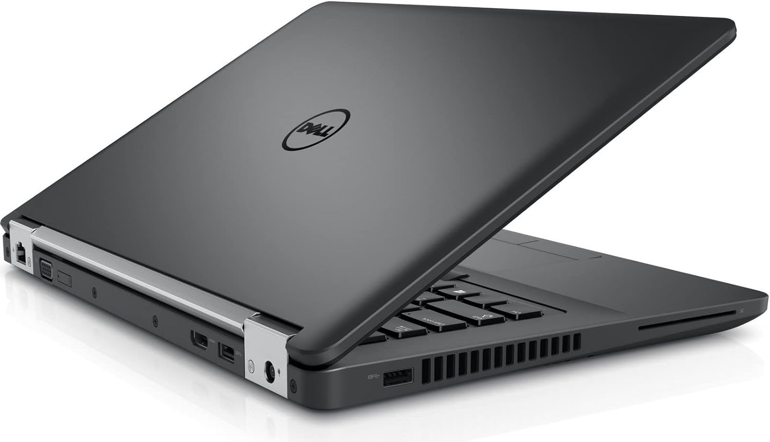 Back view of the Dell Latitude E5470 i5 6th Generation laptop showcasing its ports and design