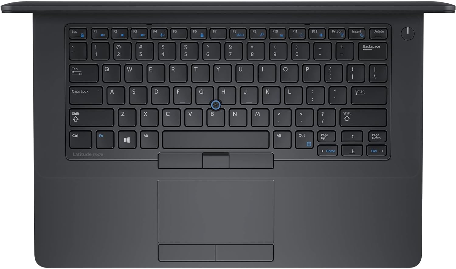 Close-up of the keyboard of the Dell Latitude E5470 i5 6th Generation laptop