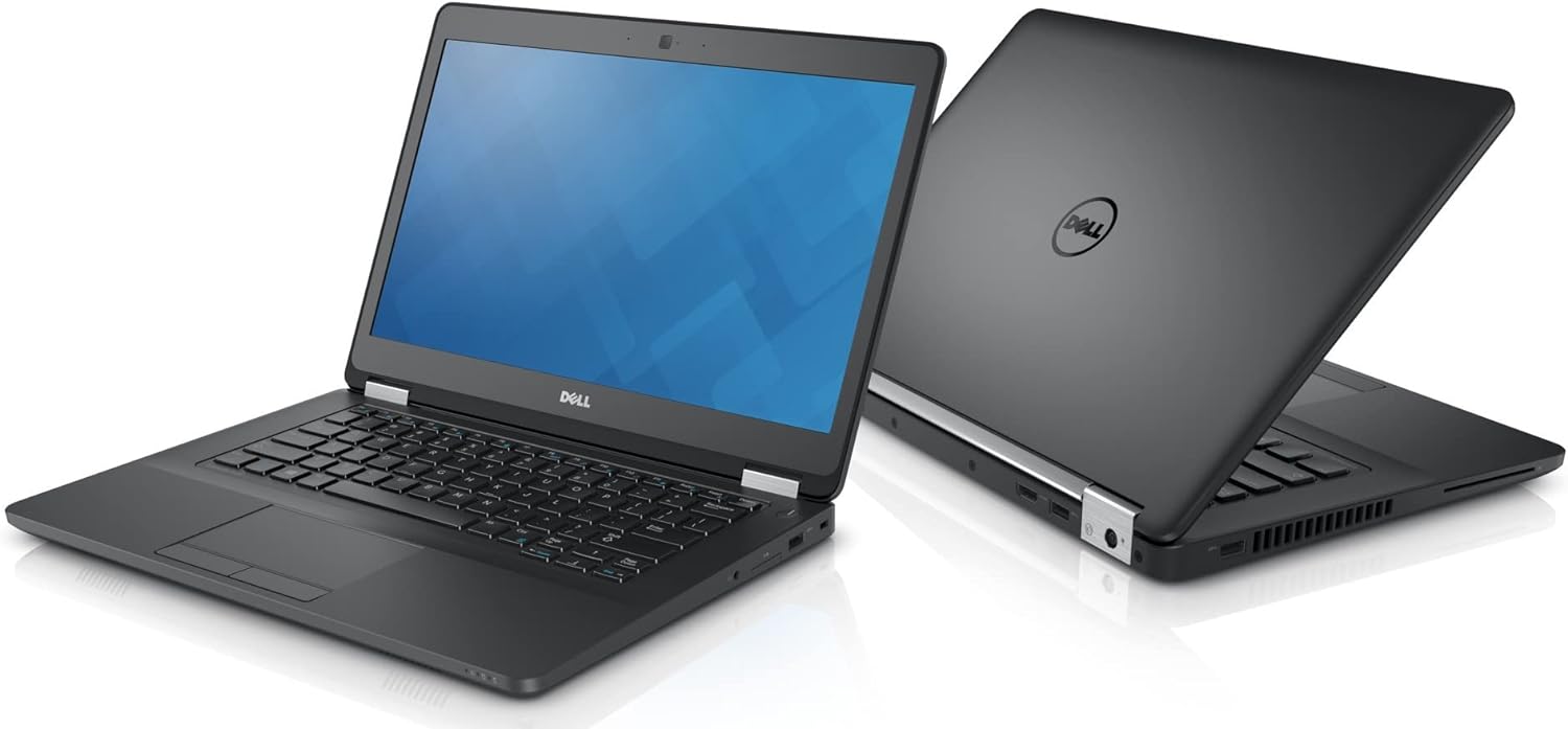 Side view of the Dell Latitude E5470 i5 6th Generation laptop highlighting its slim profile