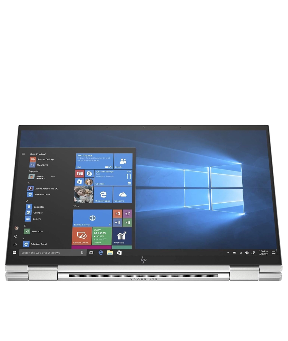 High-resolution display of the HP EliteBook x360 1040 G7