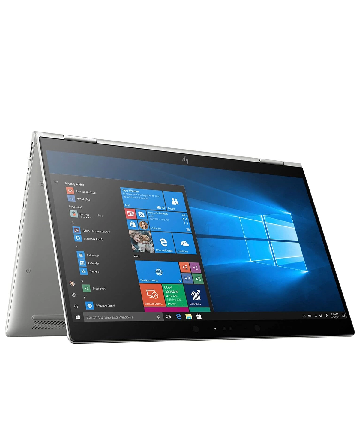 HP EliteBook X360 1030 G3 in tablet mode