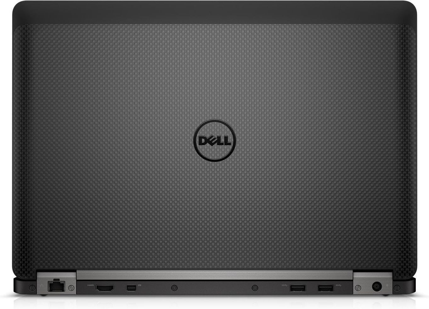 Back view of the Dell Latitude E7470 Core i5 6th Gen laptop showcasing its ports and design